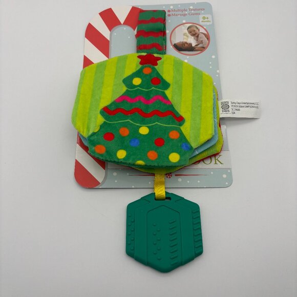 Sunny Days Christmas Tree Crinkle Book Plush Activity & Teether Baby Toy NEW - Picture 6 of 7